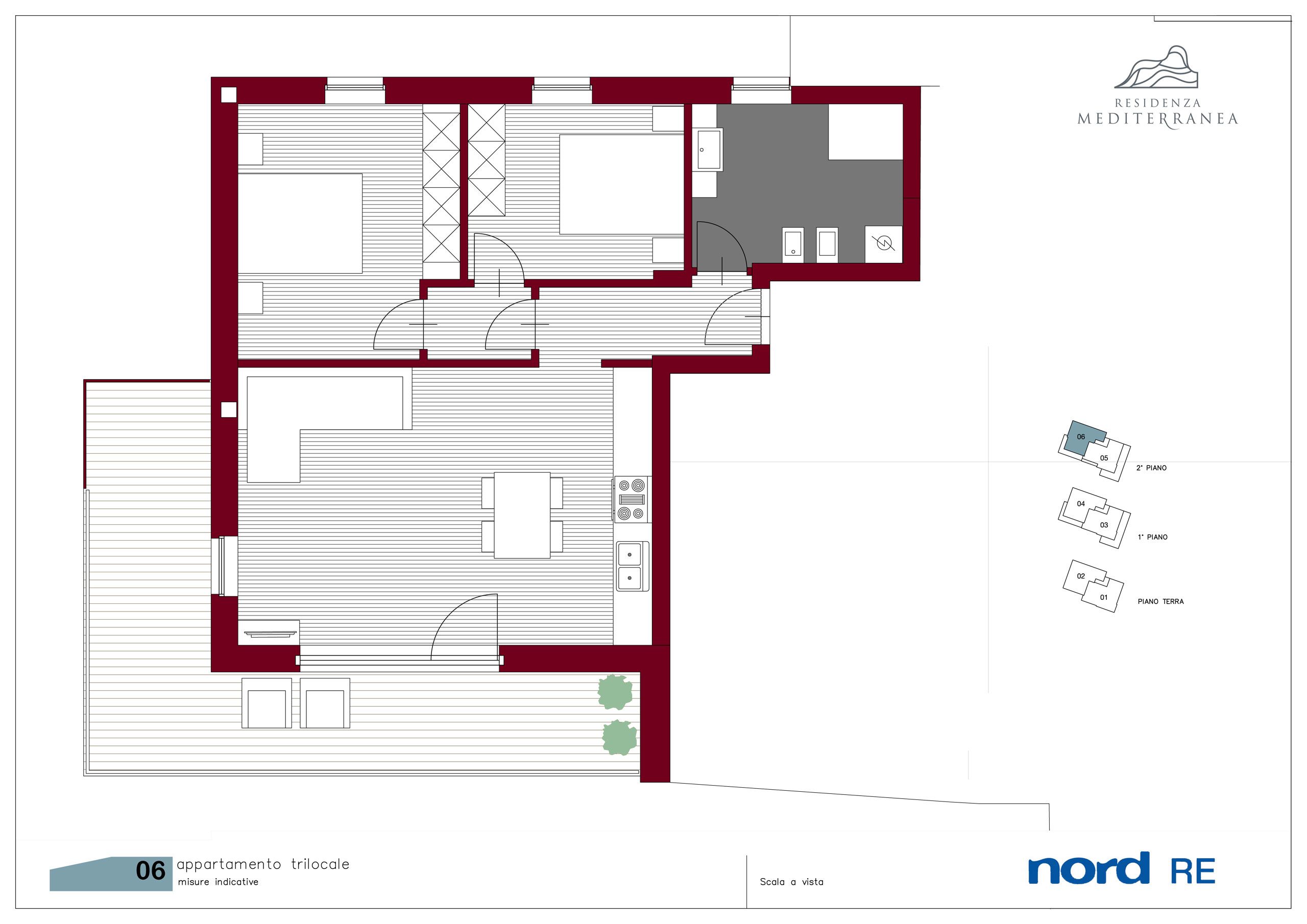 Residenza Mediterranea - Trilocale al secondo e ultimo piano con terrazzo
