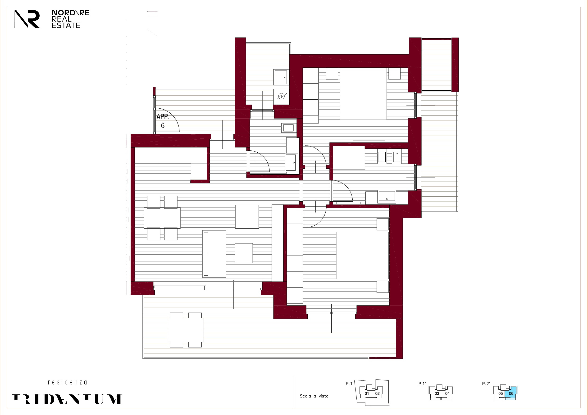 Residenza tridentum - Trilocale al secondo e ultimo piano con terrazzo